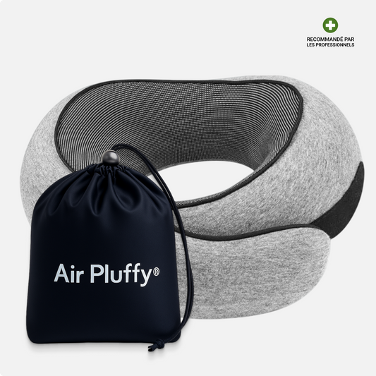 Coussin de Voyage Ergonomique (Pochette de Voyage Offerte)